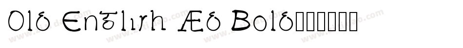 Old English Wd Bold字体转换